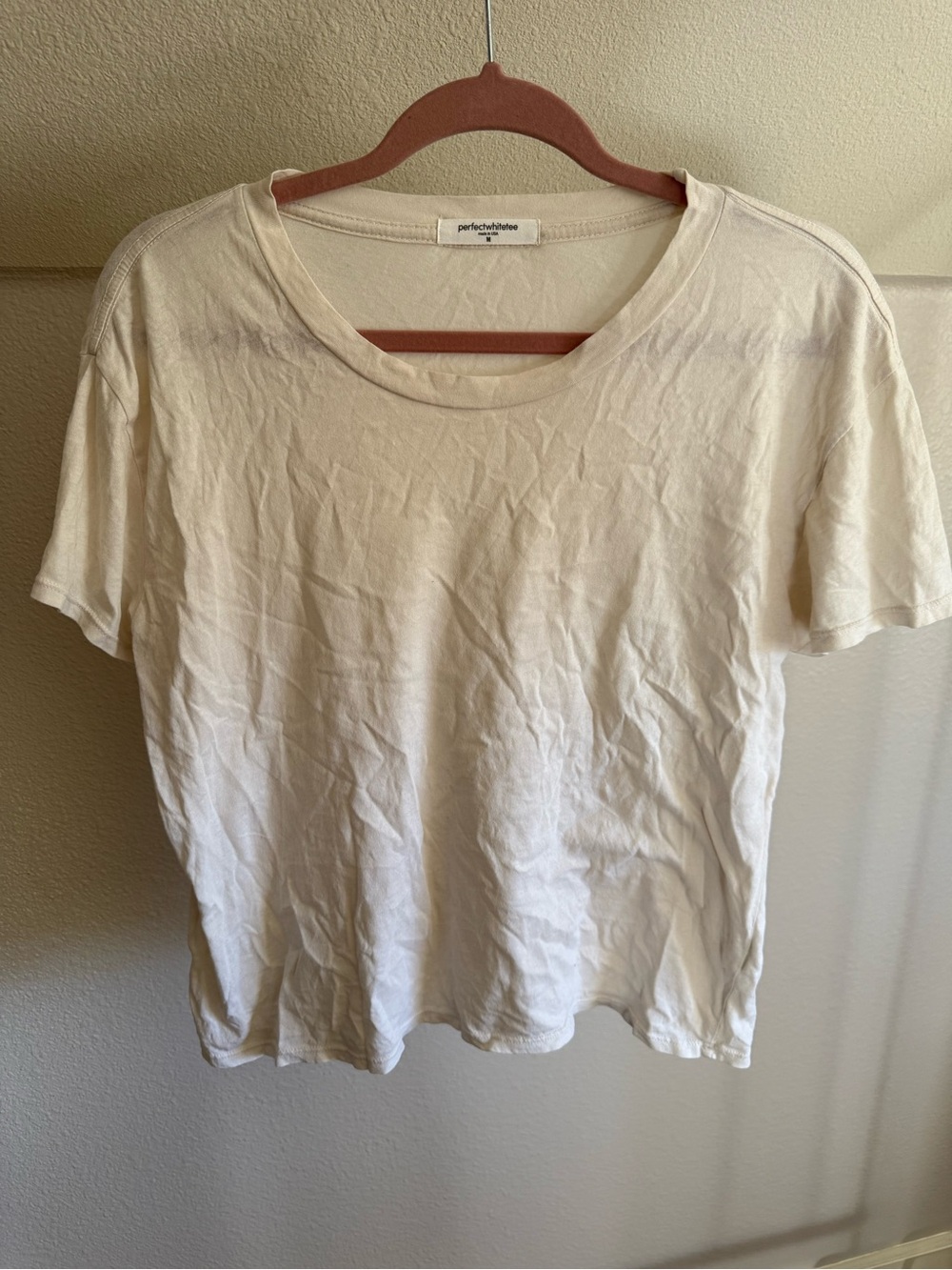 Classic Crewneck Tee in Cream
